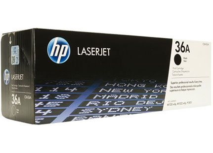 HP 36A Black LaserJet Toner Cartridge 36A  کارتریج لیزری   اچ پی با یکسال گارانتی